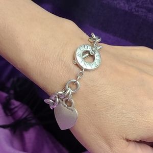 Tiffany & Co Sterling Silver Heart Toggle Bracelet